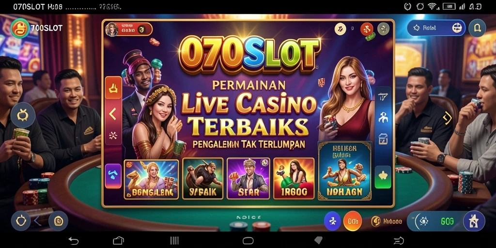 Tampilan gameplay yang menarik dan dealer profesional di 070SLOT.