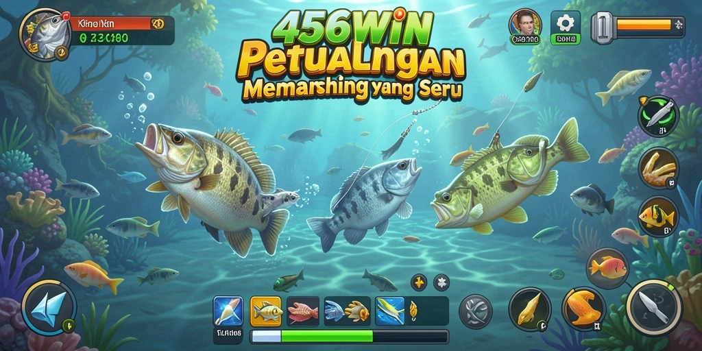 Tampilan gameplay 456WIN yang menakjubkan saat memancing di laut.