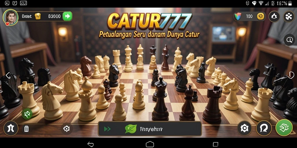Tangkapan layar gameplay CATUR777 menunjukkan aksi menarik di dunia catur.