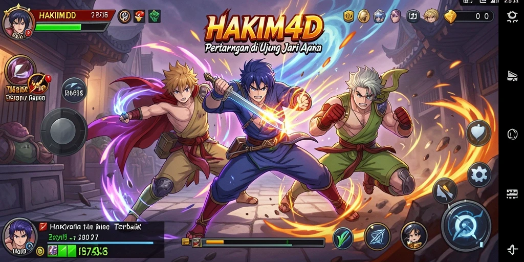 Tampilan gameplay HAKIM4D yang menegangkan dan penuh aksi.