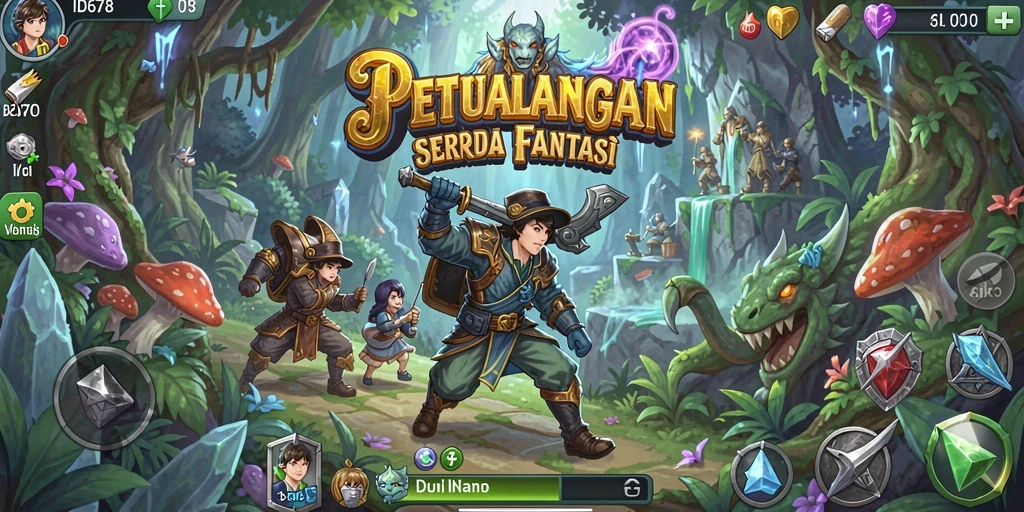 Tampilan gameplay menakjubkan dari ID678 saat menjelajahi dunia petualangan.
