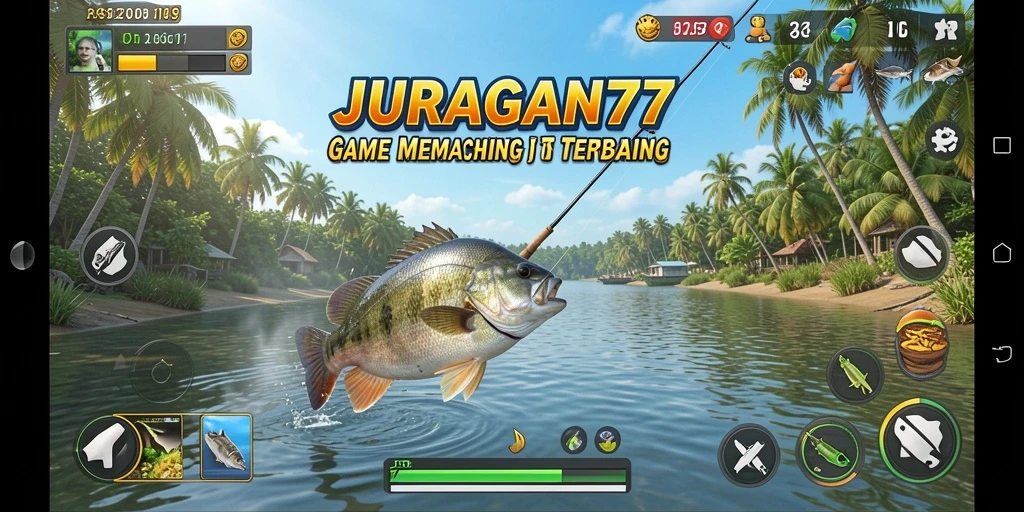Screenshot JURAGAN77 menunjukkan aksi memancing yang mendebarkan.