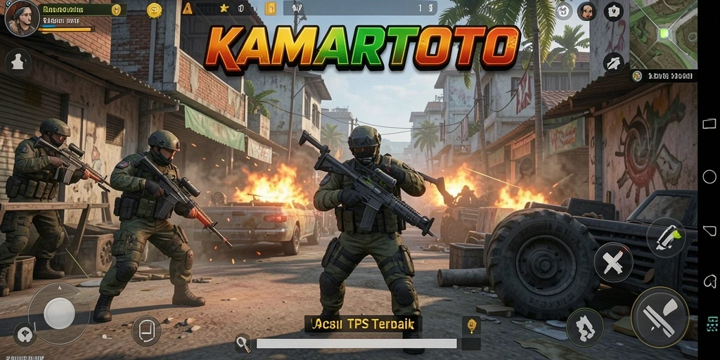Tampilan gameplay KAMARTOTO yang penuh aksi dan strategi.