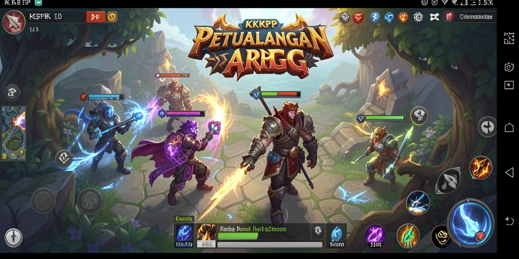 Screenshot KKRP menampilkan aksi pertempuran seru dalam dunia ARPG.