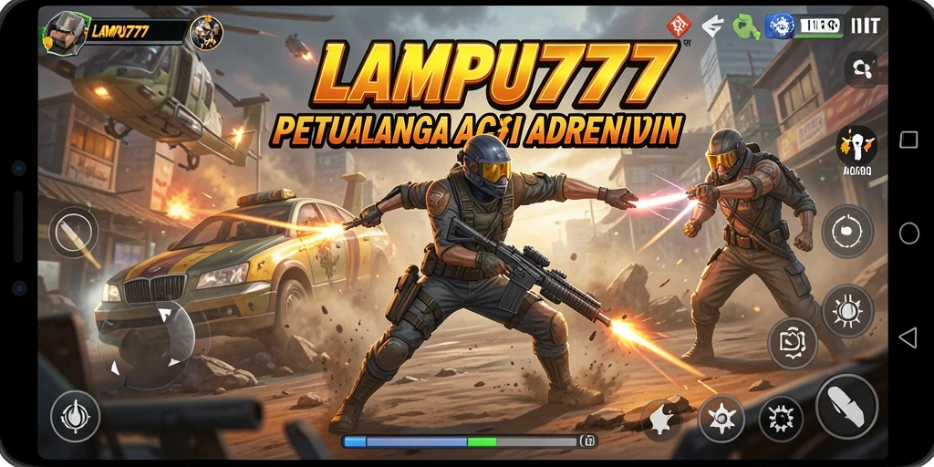 Tampilan gameplay mendebarkan LAMPU777 saat pertempuran epik sedang berlangsung.