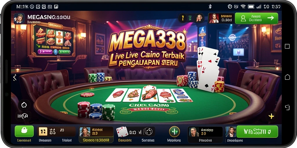 Tampilan gameplay Live Casino yang menarik dan interaktif.