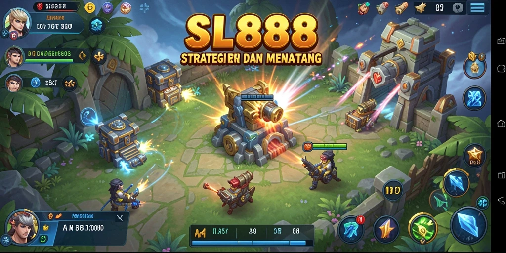 Tampilan gameplay SL888 yang penuh aksi dan strategi.