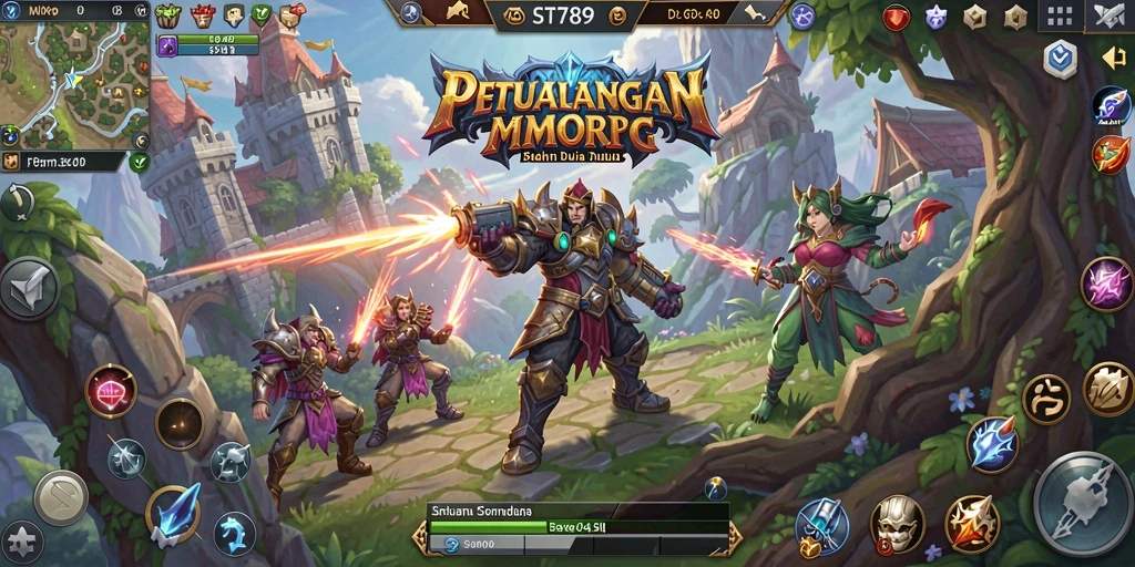 Tampilan gameplay menakjubkan dari petualangan di dunia MMORPG ST789.