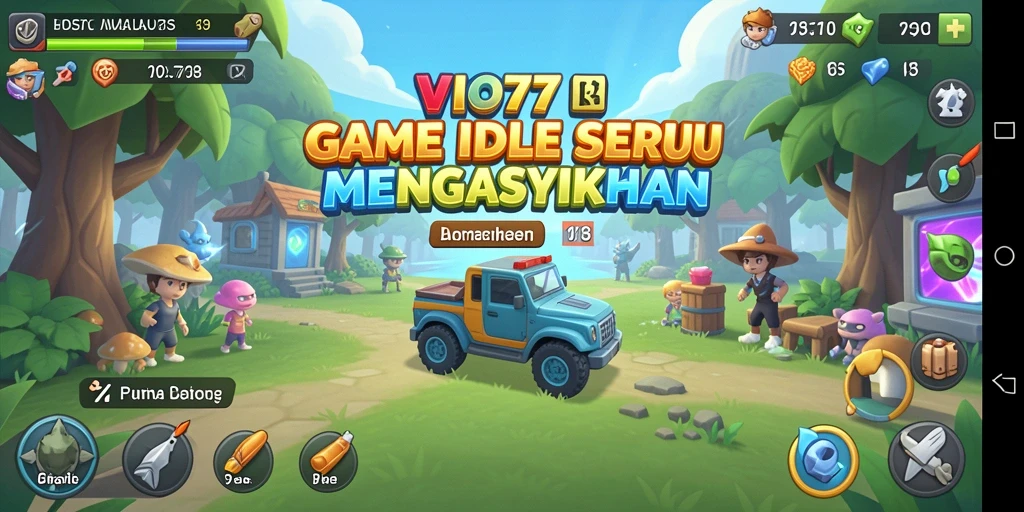 Tampilan gameplay <strong>VIO77</strong> yang menawan dengan elemen idle yang menarik.